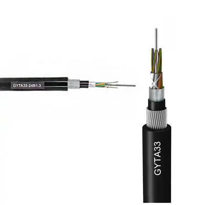 Rodent protection GYTA33 Outdoor Fiber Optic Cable 36 48 60 Core Lake Crossing for Undertwater