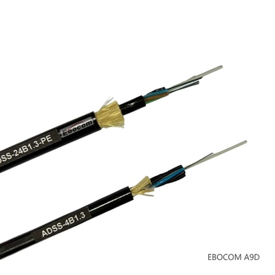 Factory manufacturers ADSS 6 12 24 48 core Outdoor SM fiber optic cable