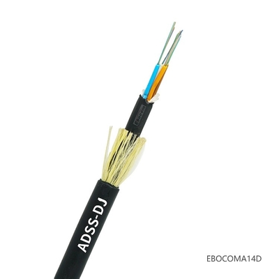 Overhead ADSS Loose Tube Stranded SM Fiber Optical ADSS Cable for sale