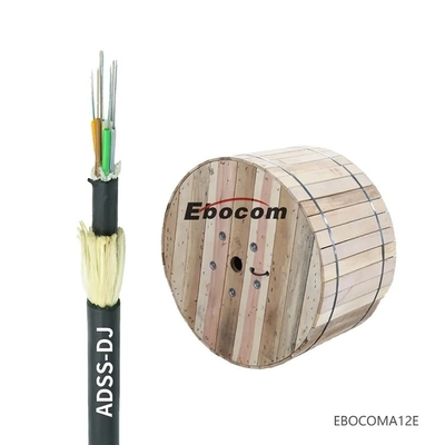 High tensile strong resistance Adss fiber optical cable12 24 48 core hilos fibra optica cable mini group soporte pptueb