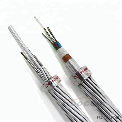 Overhead OPGW Fiber Optic Cable 2-288core 24B1-50 Cross Section Power Ground Wire Composite Tower