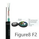 GYTC8S Fiber Optic Cable  4 6 12 48 96 core G652D PE jacket aerial Outdoor Loose Tube Self Support internet construction
