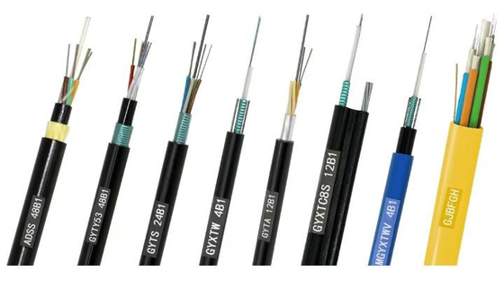 Hot sale GYXTW fiber optical cable 4 Core G652D single mode Centrol loose tube for outdoor aerial duct laying