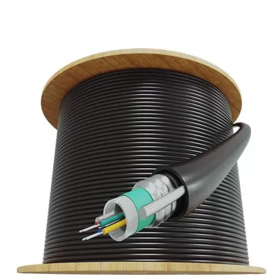 Outdoor Duct GYXTW Cable 2-24 Cores G652D SM PE jacket Centroltube Aerial connecting for long distance  communication