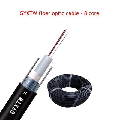 GYXTW Central Tubular Metal Armoured Cable G652D SM MM steel tape for long distance communication and LAN