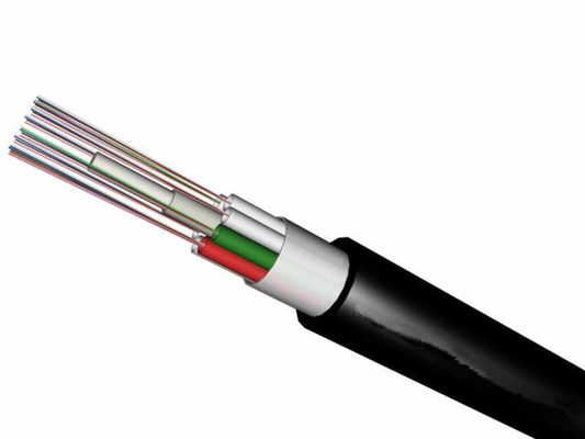 Outdoor GYFTY  Optical Fiber Cable SM12 24 48 96 Core for aerial and duct  install