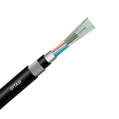 High Performance GYTA33 24 48 96 Core Fiber Optic Wire Outdoor G652D Fiber Optic Cable for Direct Buried