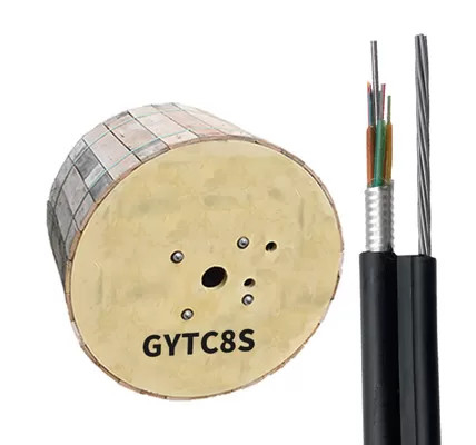 GYTC8S Fig 8 Armoured Fiber Optic Cable  4 6 8 12 24core for Outdoor Communication