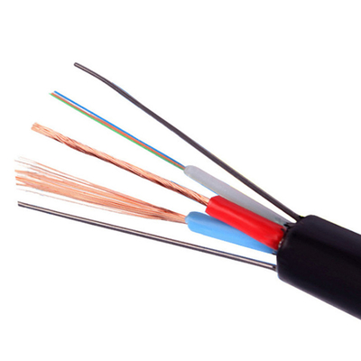Photoelectric Composite Hybrid Optical Fiber Cable GYXTW RVV Armoured 12 Cores with Power Cable