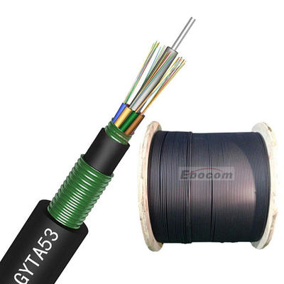Factory Wholesale GYTS53 GYTA53 Outdoor Direct Buried Fiber Optic Cable Single Mode 12 24 48 Cores for Underground Use