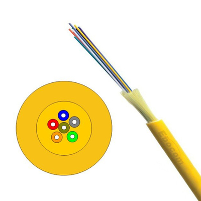 Indoor GJFJV Fiber Optic Cable 0.9mm Tight Buffer Fiber Cable With Aramid Yarn