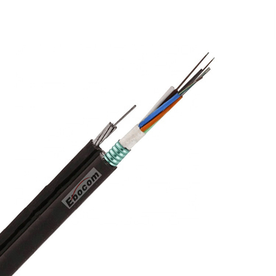 Fig.8 GYTC8S Kabel jednorzędowy z włókna optycznego ze stałym drutem z wielojadrowym czarnym od 2 do 96 jadrów