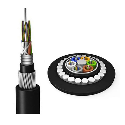 Rodent protection GYTA33 Outdoor Fiber Optic Cable 36 48 60 Core Lake Crossing for Undertwater