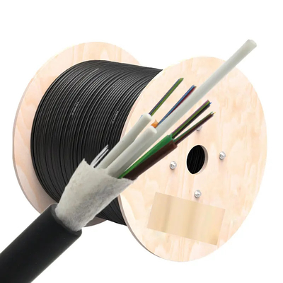G652D Włókno typu powietrznego GYFTY Kabel światłowodowy 2-144core Nieopancerzona kurtka HDPE do samodzielnego wspierania
