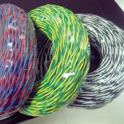 H03V-S H05V-S Kabel RVS PVC Wyizolowany Węgielny Kabel Miedziany 2*1.0 2*1.5 100m/roll