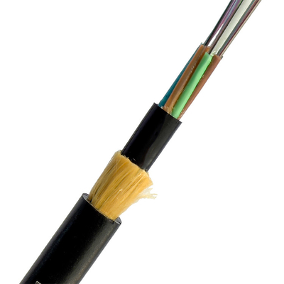 Kabel światłowodowy 24 rdzenia, całkowicie dielektryczny, samodzielnie podtrzymujący się, rozpiętość 1000 m dla infrastruktury sieci