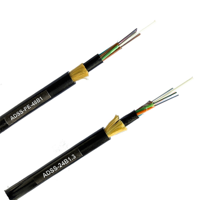 PE Single Jacket ADSS Kabel 48 Core 96 Core G652D do sieci