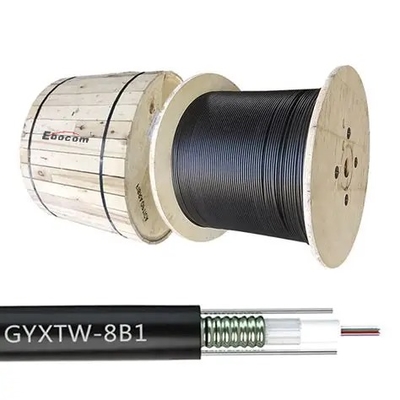 Cable optyczny GYXTW 4-12 Rdzenia G 652D Jednorazowy FRP Wytrzymałość wodoodporna dla przewodów zakopanych