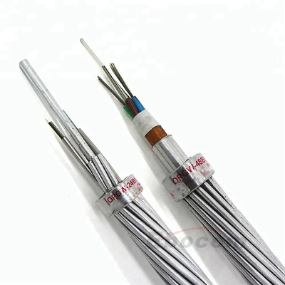 OPGW48B1-50 Kabel naziemny 24 48 72 96Rdzeń do komunikacji sieciowej wieży 220KV
