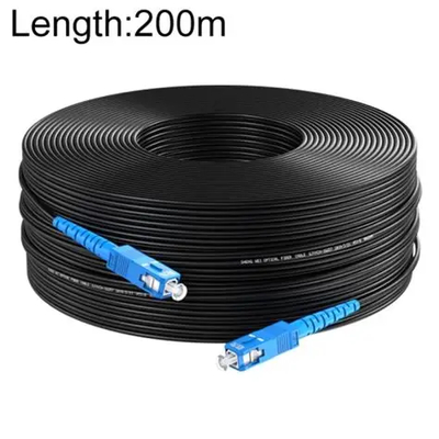 1 rdzeń G657A1 FTTH Drop Cable Patch Cord z SC Connector Single Mode Fiber Jumper