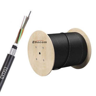 Kabel światłowodowy GYTY53 do bezpośredniego układania w ziemi 12 24 36 48 włókien, system okablowania